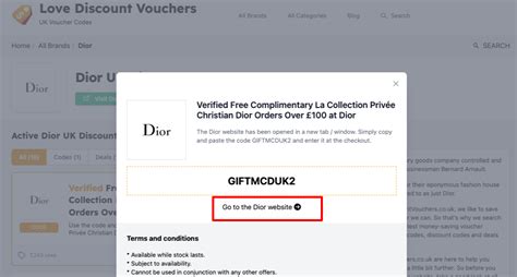 dior uk promo code 2024.